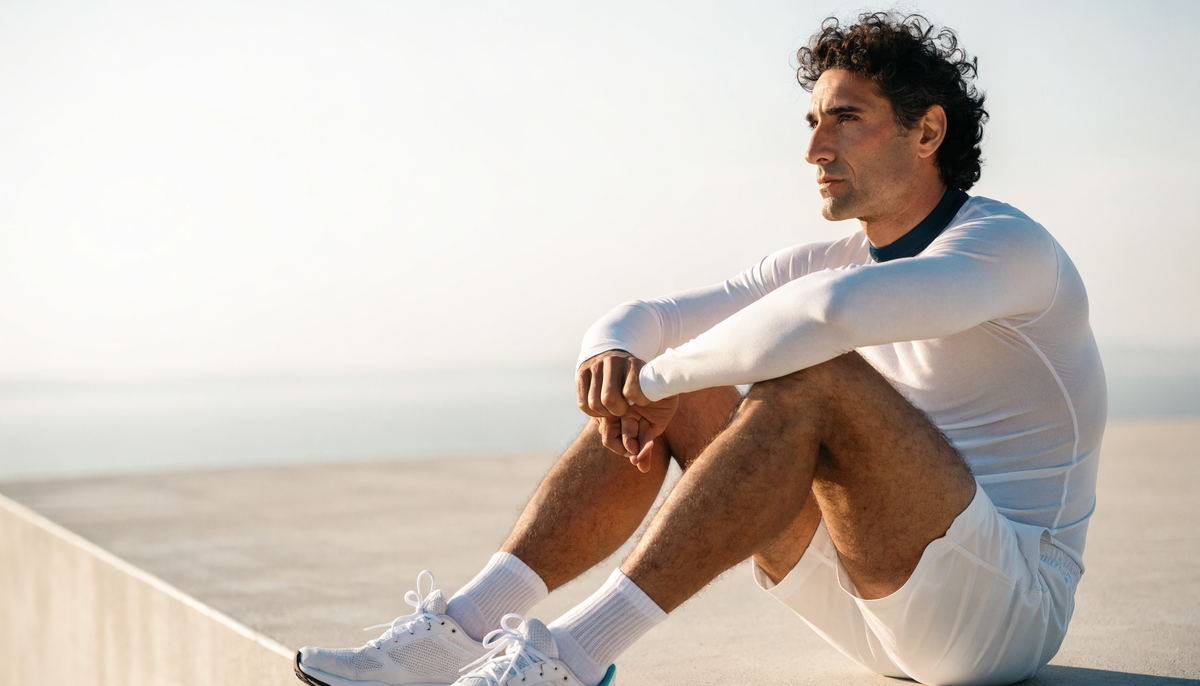 Sportlicher Mann nach dem Training – Männergesundheit