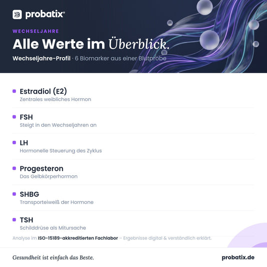 Alle Werte im Überblick – Wechseljahre-Profil