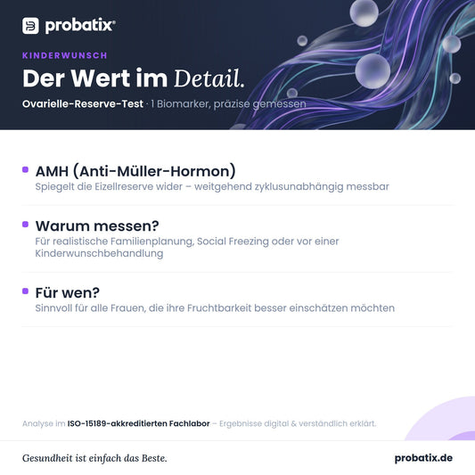 Alle Werte im Überblick – Ovarielle-Reserve-Test (AMH)
