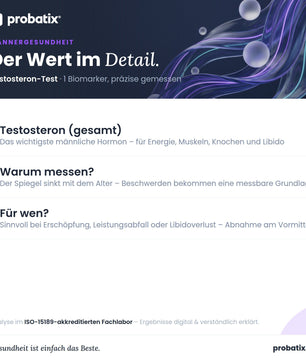 Alle Werte im Überblick – Testosteron-Test