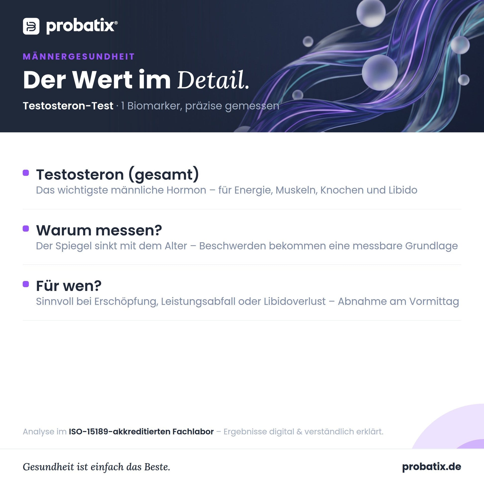Alle Werte im Überblick – Testosteron-Test