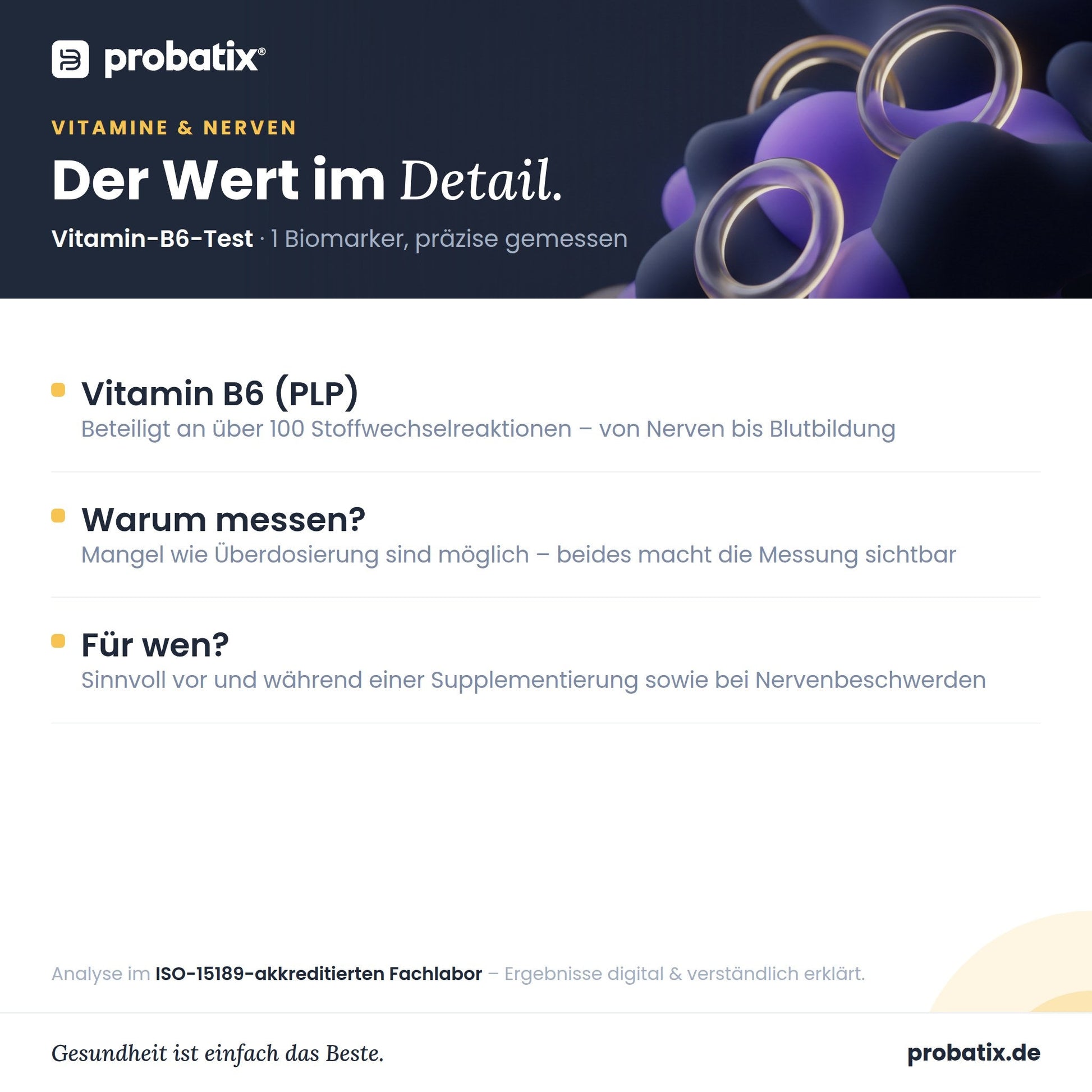 Alle Werte im Überblick – Vitamin-B6-Test