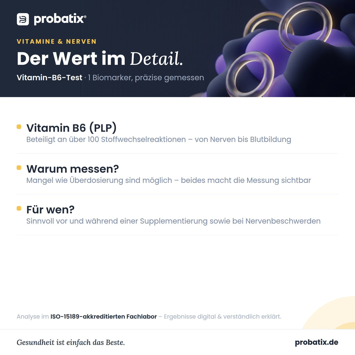 Alle Werte im Überblick – Vitamin-B6-Test - avi